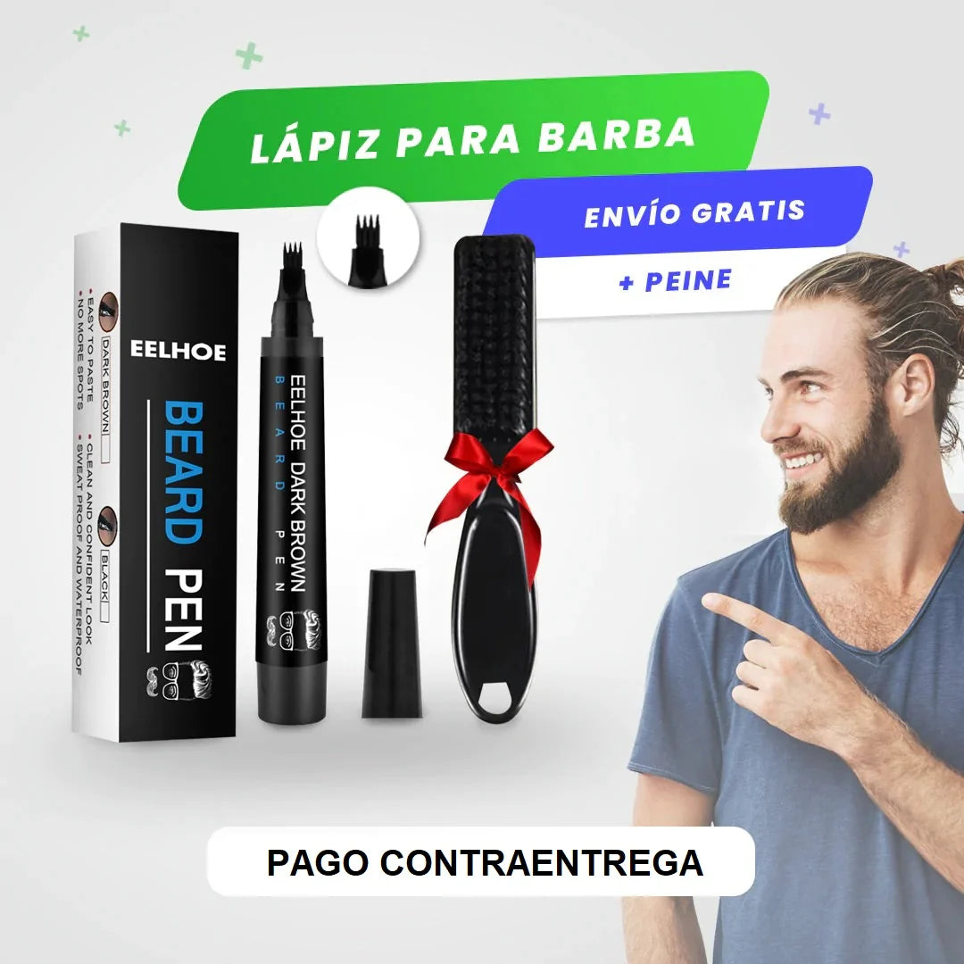 LAPIZ PROFESIONAL PARA BARBA Y CEJAS ( EFECTO 6D + WATERPROOF)